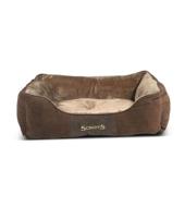 Scruffs Chester Box Dog Bed Chocolate Medium