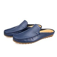 Men's Sandals Clogs  Mules Loafers  Slip-Ons Casual Classic Outdoor Daily PU Black White Blue Spring Summer miniinthebox - thumbnail