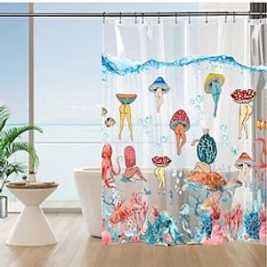 Bathroom Deco Shower Curtain with Hooks Bathroom Decor Waterproof Fabric Shower Curtain Set Lightinthebox