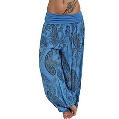 Women's Loungewear Bottom Nighty Graphic Prints Simple Comfort Home Cotton Blend Spring Summer Blue Orange Lightinthebox