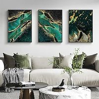 Green Gold Marble Poster Canvas Art Painting Luxruy Pattern Picture for Modern Home Decor Wall Art Print Living Room Design Without Frame Lightinthebox - thumbnail