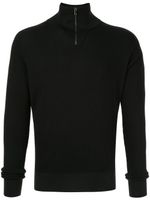 Dolce & Gabbana slim-fit zip-up pullover - Black