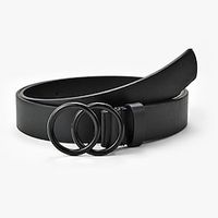 Women's Belt PU Black Brown Waist Belt School Daily Pure Color  Spring  Summer  Fall  Winter  Alloy Lightinthebox - thumbnail
