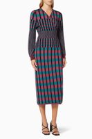 Tracy Rib-Knit Midi Wrap Dress - thumbnail