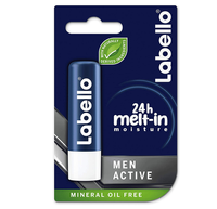 Labello Lip Balm, Moisturising Lip Care, Men Active, 3.8g