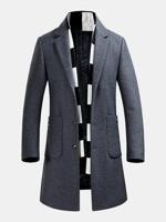 Mid Long Wool Winter Jacket - thumbnail