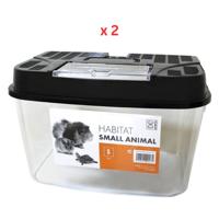 M-Pets Habitat Small (L18xW11.9xH12.9cm) Pack Of 2