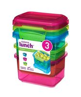 Sistema Rectangular Lunch Colored 3 Pack Sw 400ML