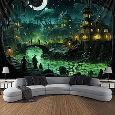 Trippy Forest Hanging Tapestry Wall Art Large Tapestry Mural Decor Photograph Backdrop Blanket Curtain Home Bedroom Living Room Decoration Lightinthebox