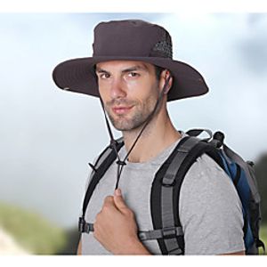 Men's Floppy Hat Polyester Basic - Color Block Fall Dark Gray miniinthebox