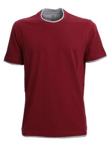 Burgundy Cotton T-Shirt