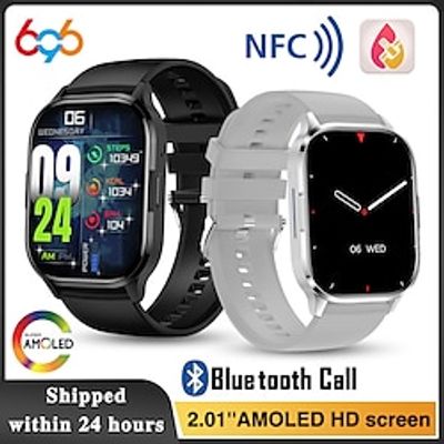 HK21 Smart Watch 2.01 inch Smartwatch Fitness Running Watch Bluetooth Pedometer Call Reminder Sleep Tracker Compatible with Android iOS Women Men Hands-Free Calls Message Reminder Camera Control miniinthebox