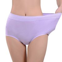 Jacquard Briefs Modal Thick Middle-waisted Panties