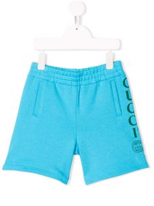 Gucci Kids logo print shorts - Blue