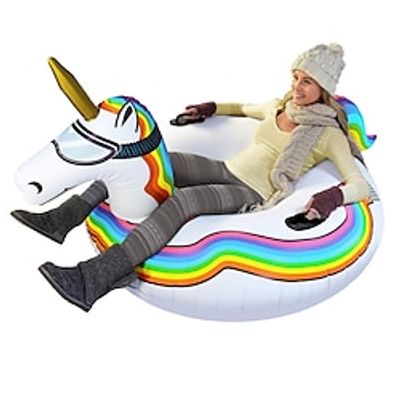 Winter Snow Tube - Inflatable Sled for Kids and Adults (Choose from Unicorn Disney's Frozen Ice Dragon Polar Bear Penguin Flamingo) 120x190x90cm Lightinthebox