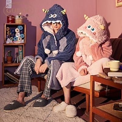 Adults' Kigurumi Pajamas Nightwear Onesie Pajamas Monster Animal More Costumes Animal Onesie Pajamas Pajamas polyester fibre Cosplay For Men and Women Animal Sleepwear Cartoon miniinthebox