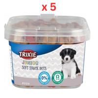 Trixie Junior Soft Snack Dots with Omega-3 Dog Treats 140G Pack Of 5