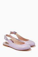 Isidore Glass Ballerina in Leather Isidore Glass Ballerina in Leather
