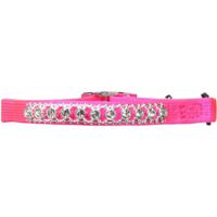 Petmate Elastic Cat Collar 3/8 X 8 - 10 Inch, Pink Bling