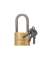 Stanley Brass Padlock 40mm long Shackle 3 Keys