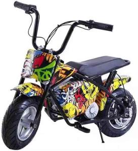 Mega Wheels Kids Electric Ride-On Mini Dirt Rocket Bike - Grafitti