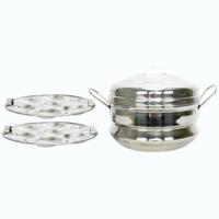 Chefline Stainless Steel Idly Pot 2Plates 14's IND