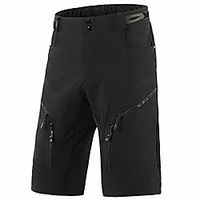 mtb shorts men baggy, breathable quick dry mtb shorts loose fit mountain bike pants with 4 zip pockets waterproof cycling bottoms, for outdoor bicycle downhill sports,black,xxl Lightinthebox - thumbnail