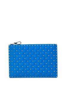 Valentino Garavani Rockstud Spike clutch bag - Blue