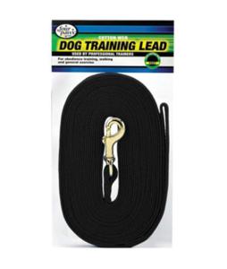 Four Paws Cotton Web Lead Black 30 Inch