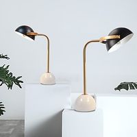 Table Lamps Living Room Bedroom Bedside Marble Decoration Desk Sample Room Office Paint Lamp Shade Plating Lamp Pole 110-240V Lightinthebox - thumbnail