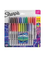 Sharpie Permanent Markers Cosmic Color Fine Point Pack of 24