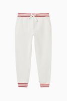 Jersey Jogging Pants with Floral Patch - thumbnail