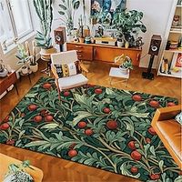 Holly Plant Area Rug Kitchen Mat Non-Slip Oil Proof Floor Mat Livingroom Rug Indoor Outdoor Mat Bedroom Decor Bathroom Mat Entrance Rug Door Mat Lightinthebox - thumbnail