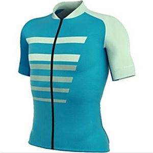 CAWANFLY Men's Short Sleeve Cycling Jersey Summer Green Bike Tracksuit Jersey Top Road Bike Cycling Quick Dry Sports Clothing Apparel  Micro-elastic Lightinthebox
