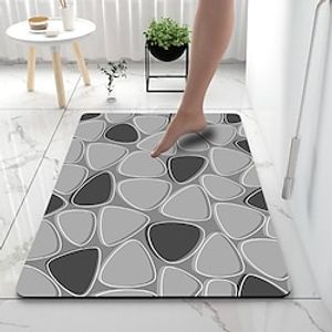 Psychedelic Bathroom Bath Mats Creative Absorbent Bathroom Rug Diatomaceous Earth Non Slip miniinthebox