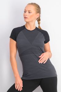 Womens OS Active Chill Vent T-shirt  Black/Grey