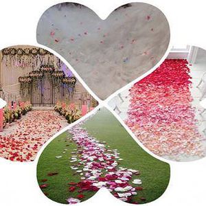 100pcs Silk Flower Petals Artificial Rose Petals Wedding Party Favor Stage Decoration