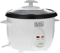 BLACK+DECKER 400W 1L Rice Cooker Removable NonStick Bowl And Steaming Tray With Water Level Indicator And Glass Lid With Cool Touch, For Healthy Meals RC1050-B5 2