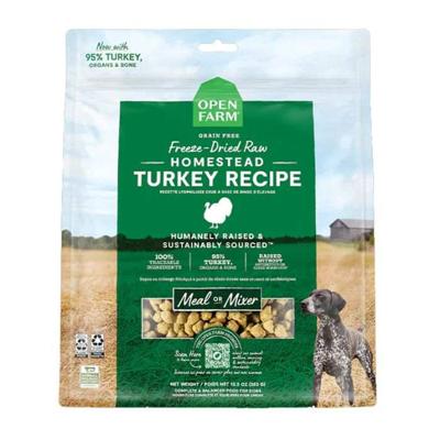 Open Farm Freeze Dried Raw Homestead Turkey Dry Dog Food - 99G Open Farm Freeze Dried Raw Homestead Turkey Dry Dog Food - 99G