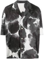 Issey Miyake Men abstract print shirt - Black