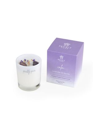Prickly Pear Amethyst Crystal Calm Candle
