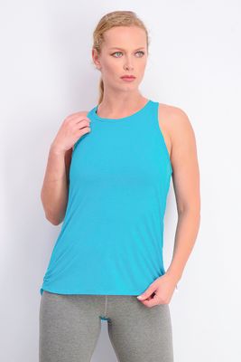 Womens Racerback Ability Tank Top Lake Blue Womens Racerback Ability Tank Top Lake Blue
