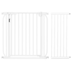 Baby Safe - Metal Safety LED Gate With 30cm Extension - White BS_CM_LMG30WH