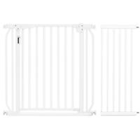 Baby Safe - Metal Safety LED Gate With 30cm Extension - White BS_CM_LMG30WH - thumbnail