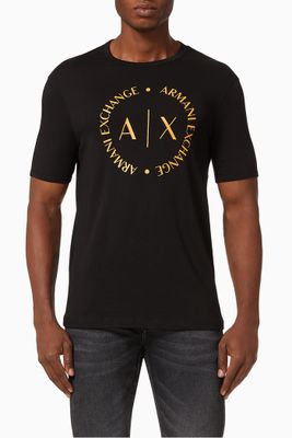 AX Circle Logo Cotton Jersey T-shirt AX Circle Logo Cotton Jersey T-shirt