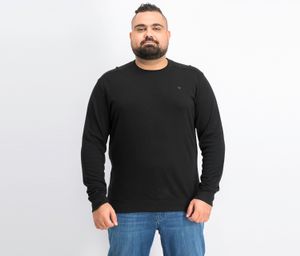 Mens Long Sleeve Pullover Sweater  Black