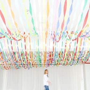 Color Crepe Paper Strip 25m Background Wall Decoration Arrangement Pull Strip Garland Diy Party Arrangement Lightinthebox