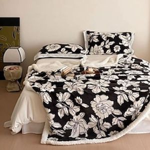 Autumn And Winter Vintage Floral Blanket Thickened Milk Cashmere Composite Blanket Blanket Lightinthebox