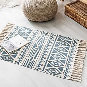 Nordic cotton and hemp floor mats national style carpet door mats foot mats non slip mats in the door bedroom home Bohemian machine wash Lightinthebox