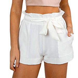 Women's Simple Basic Comfort Casual Beach Shorts Pants Plain Short Pocket White Black Khaki Green Light gray Lightinthebox
